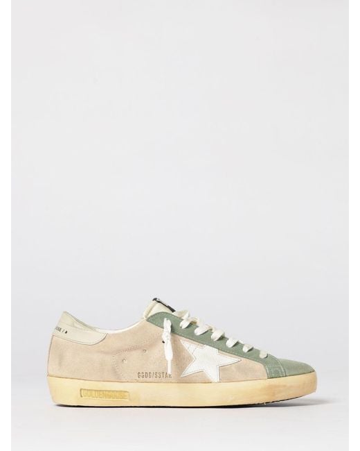 Golden Goose Deluxe Brand Natural Super-Star Used Suede Sneakers for men