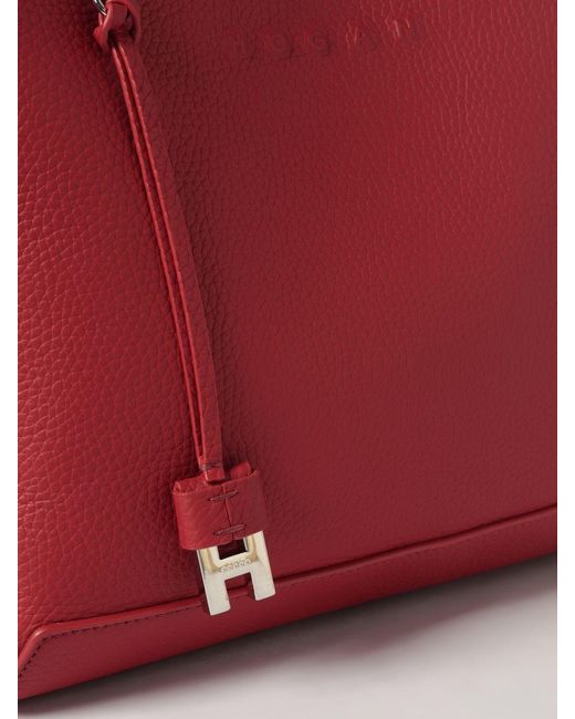 Hogan Red Grained Leather Handbag