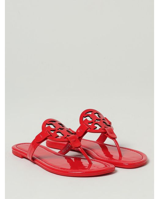 Tory Burch Red Miller Thong Sandal