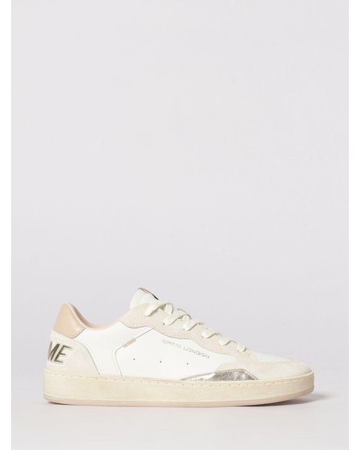 Crime London Natural Chelsea Leather Sneakers
