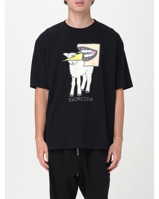 T-shirt in cotone con stampa grafica di Undercover in Black da Uomo