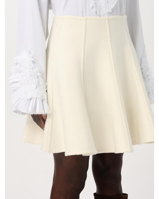 Falda Mujer Ermanno Scervino de color Natural