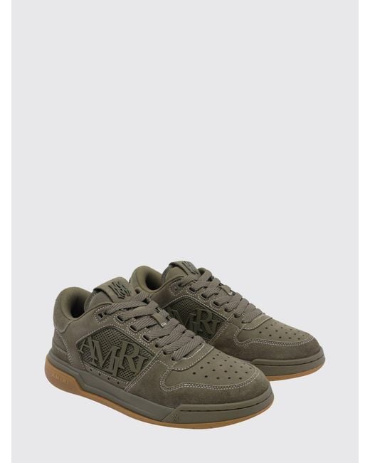 Amiri Green Logo-Appliqué Sneakers for men