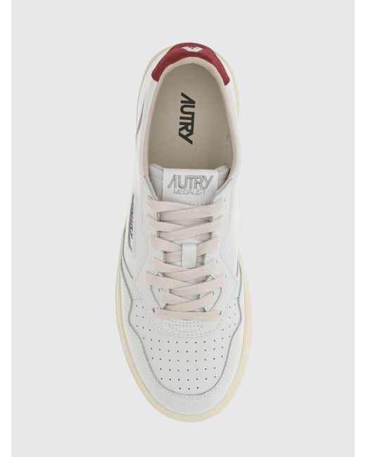 Autry White Medalist Low Trainers for men