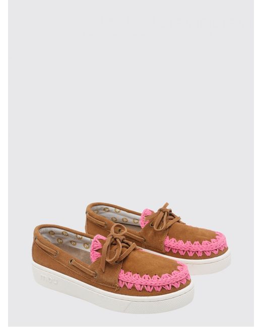 Mou Brown Summer Suede Sneakers