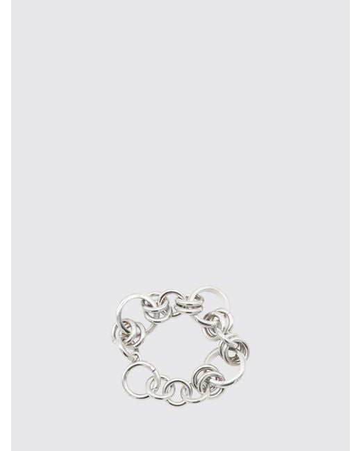 Céline White Heritage Rhodium-Plated Brass Bracelet for men