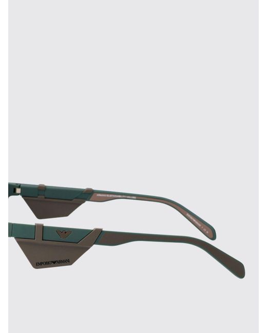 Emporio Armani Green Acetate Sunglasses for men
