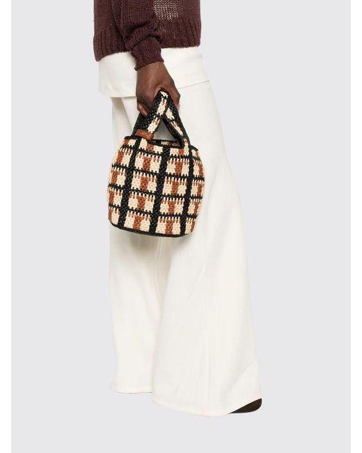 A.P.C. Multicolor Small Panier Pecan Handbag