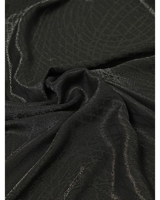 Elisabetta Franchi Black Lurex Scarf