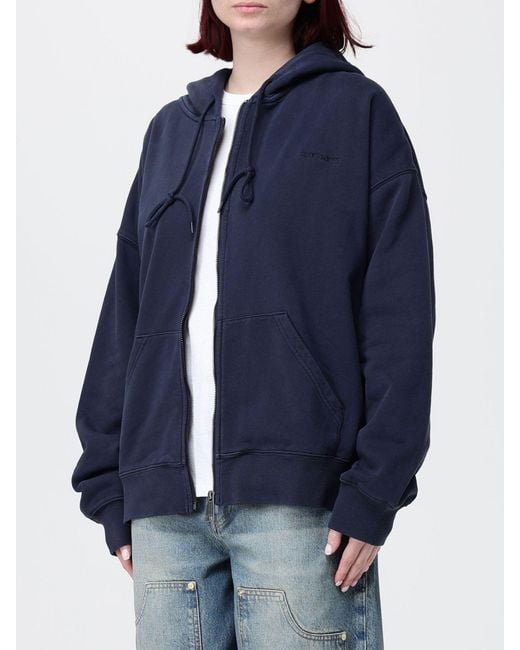 Carhartt Blue Cotton Hoodie