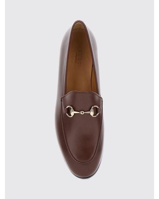 Gucci Brown Jordaan Horsebit Loafers