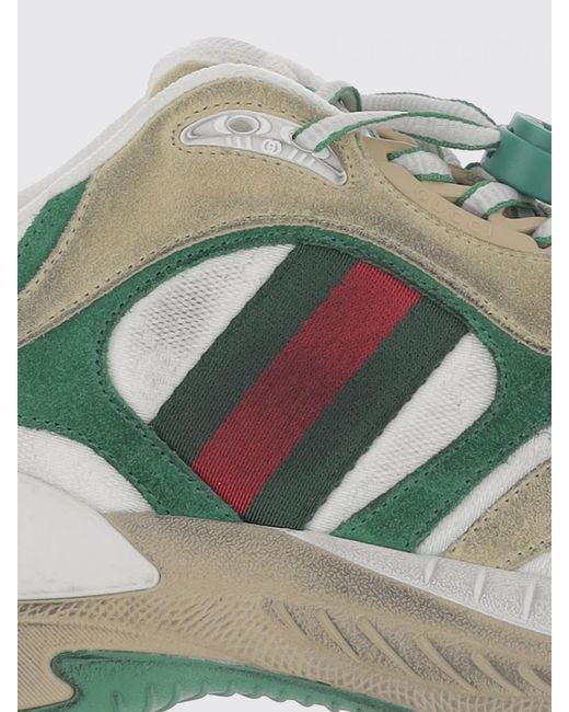 Gucci Green 2.0 Used Suede Sneakers for men