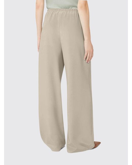 Max Mara Natural Stretch Silk Palazzo Trousers