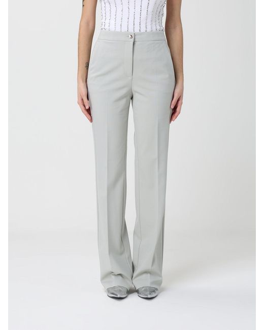 Pinko Gray Classic Crêpe Trousers