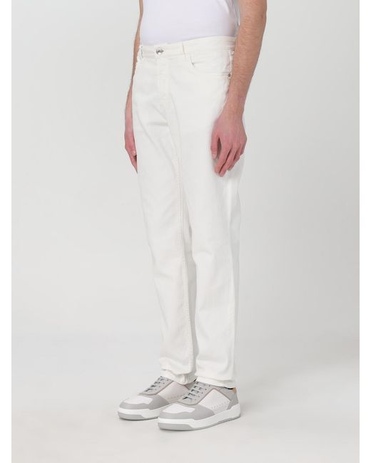 Brunello Cucinelli White Pants for men