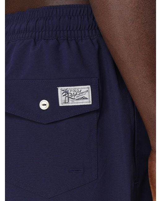 Polo Ralph Lauren Blue Classic Fit Swim Trunks Quick Dry for men