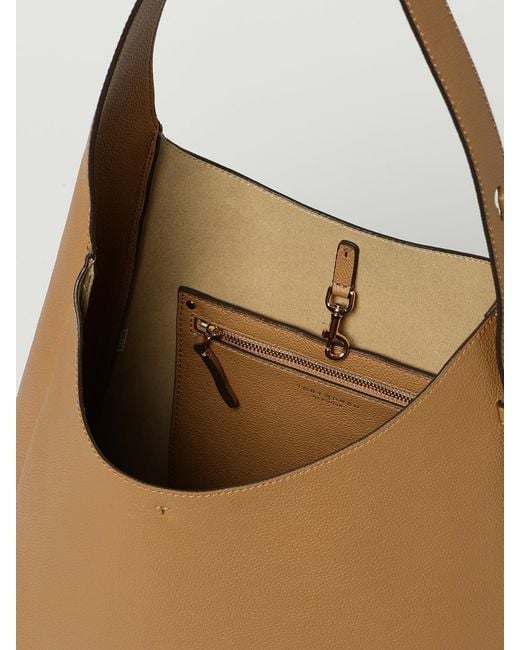 Tory Burch Natural Romy Leather Hobo Bag