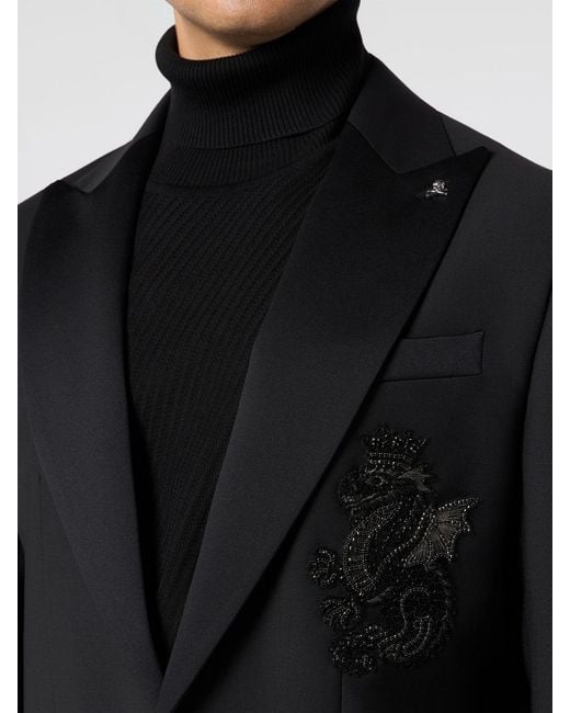Philipp Plein Black Blazer for men
