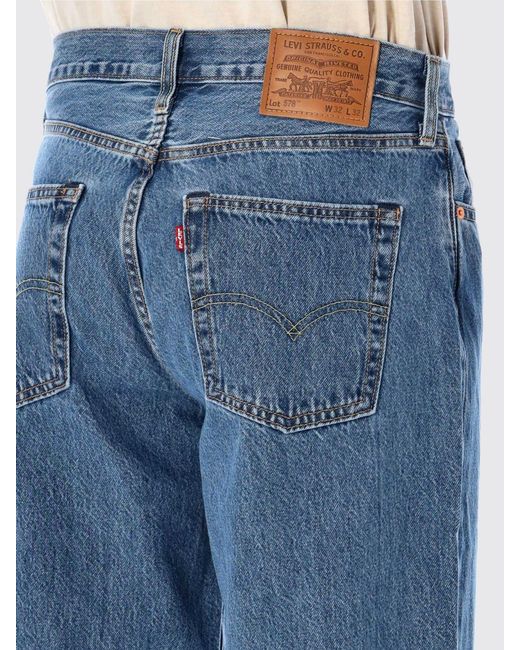 Levi's Blue 578 Cotton Denim Jeans for men