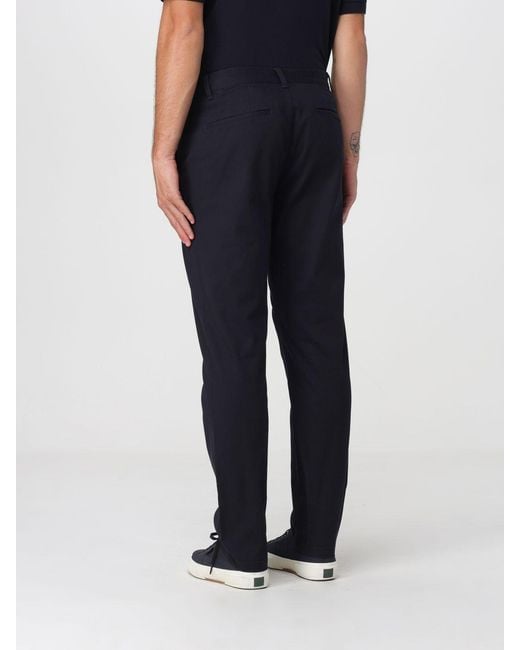 ARMANI EXCHANGE Blue Stretch Cotton Chino Pants With Zip And Button Closure for men