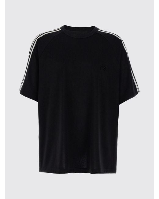 Y-3 Black Lyocell Blend T-Shirt for men