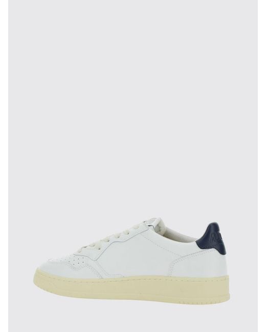 Autry White Medalist Low Sneakers for men