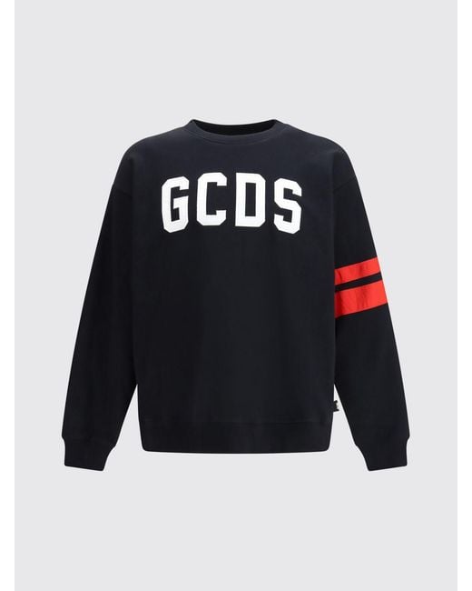 Sweat-Shirt À Col Rond En Coton Avec Logo Gcds pour homme en coloris Black