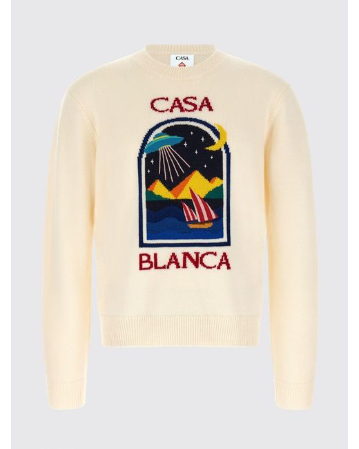 Casablanca White Crewneck Jumper for men