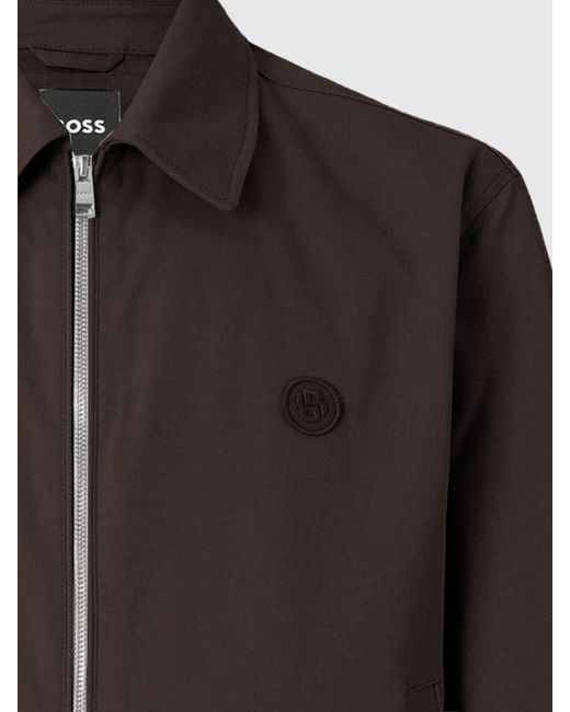 Boss Brown Cotton Jacket for men