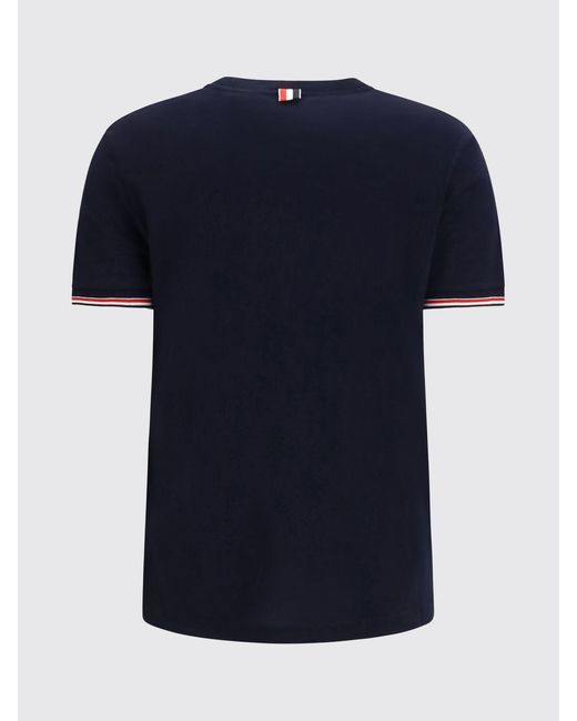 Thom Browne Blue 4-Bar Merino Wool T-Shirt