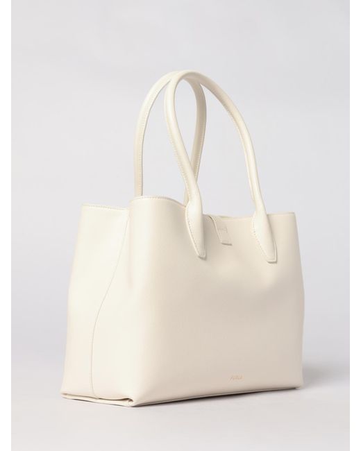 Furla Natural Goccia Grained Leather Bag
