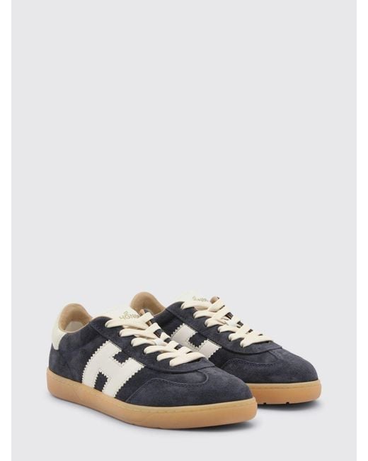 Hogan White Cool Suede Sneakers
