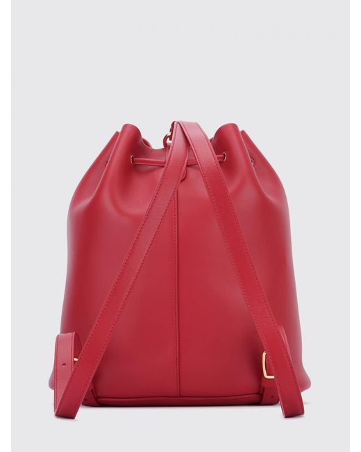 Loro Piana Red Leather Backpack