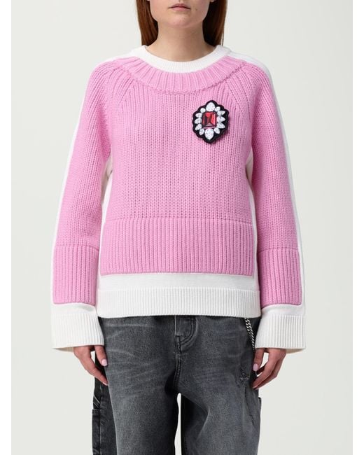 Maglia A Girocollo Con Stemma Gioiello di Marc Jacobs in Pink