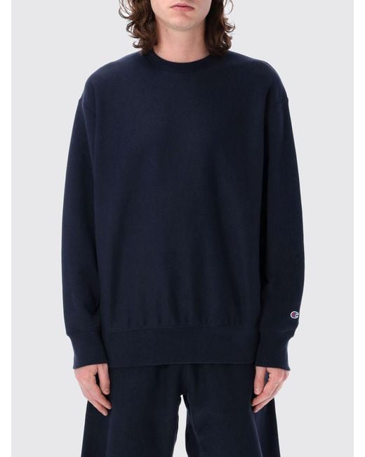 Felpa Basic di Champion in Blue da Uomo
