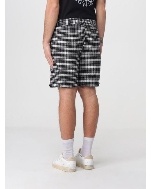 Carhartt Black Check Cotton Shorts for men