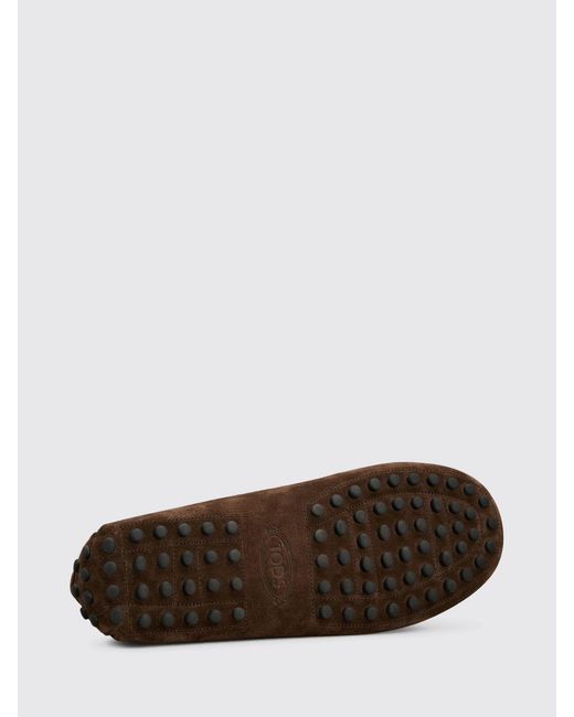 Tod's Brown Gommino Driver Suede Loafers for men