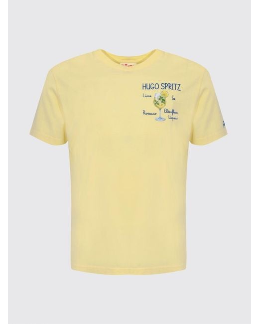 Mc2 Saint Barth Natural Cotton Crew Neck T-Shirt for men