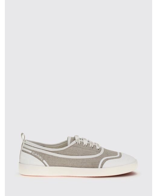 CAREL PARIS White Sol Cotton Canvas Sneakers