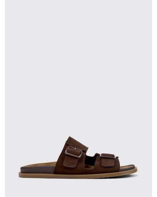 Camper Brown Lluc Suede Sandals for men