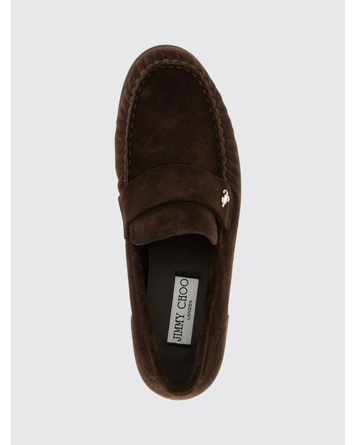 Jimmy Choo White Ellis Suede Penny Loafers With Metallic Monogram Hardware