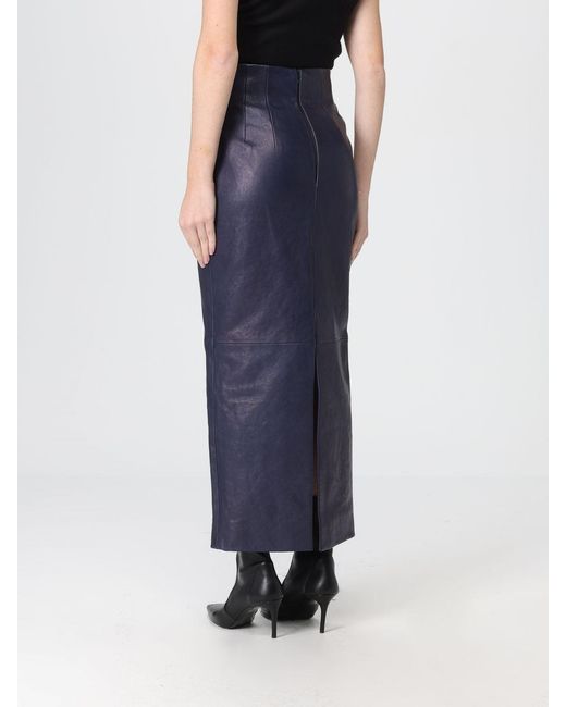 Khaite Blue Skirt