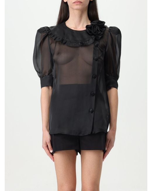 Camicia in organza di Alessandra Rich in Black