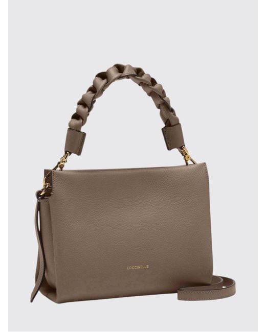 Coccinelle Gray Boheme Mini Leather Bag