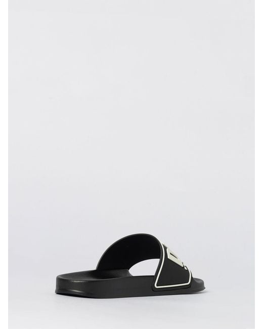 DIESEL White Sa-Mayemi Cc Rubber Sliders With Logo for men