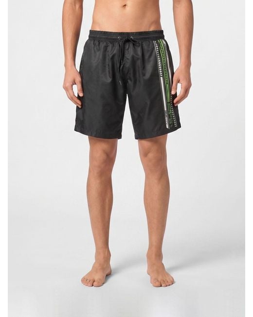 Philipp Plein Black Swimsuit for men