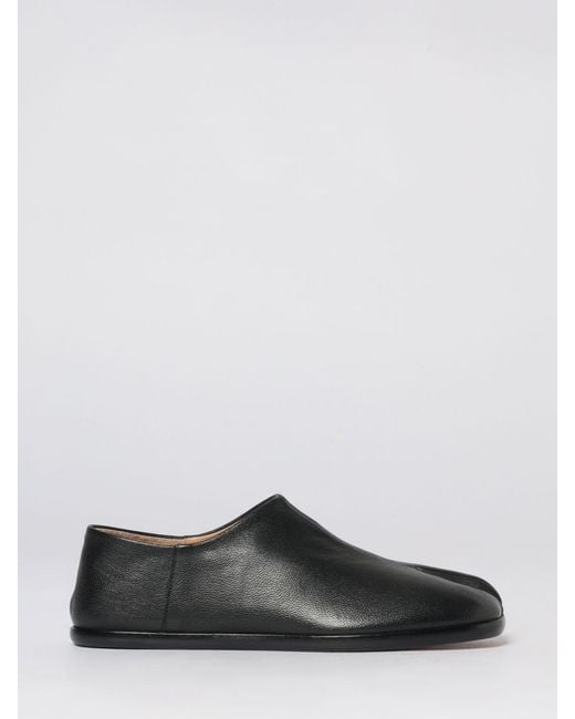 Maison Margiela White Tabi Leather Loafers for men