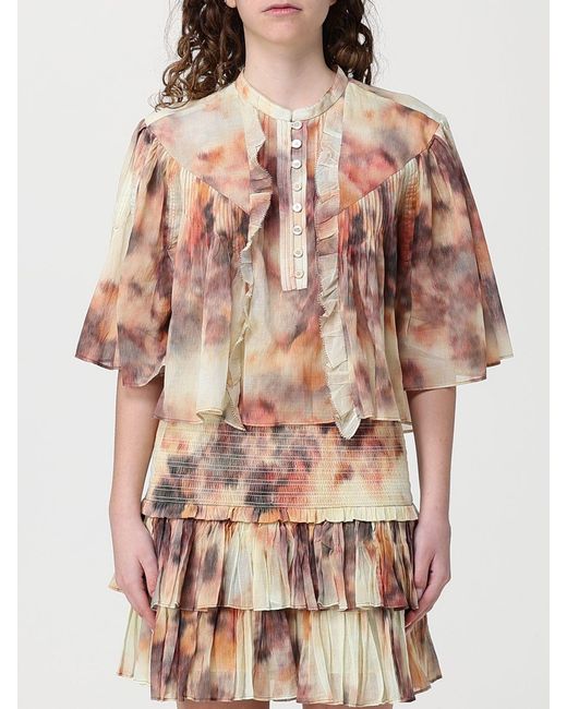 Isabel Marant Natural Printed Blouse