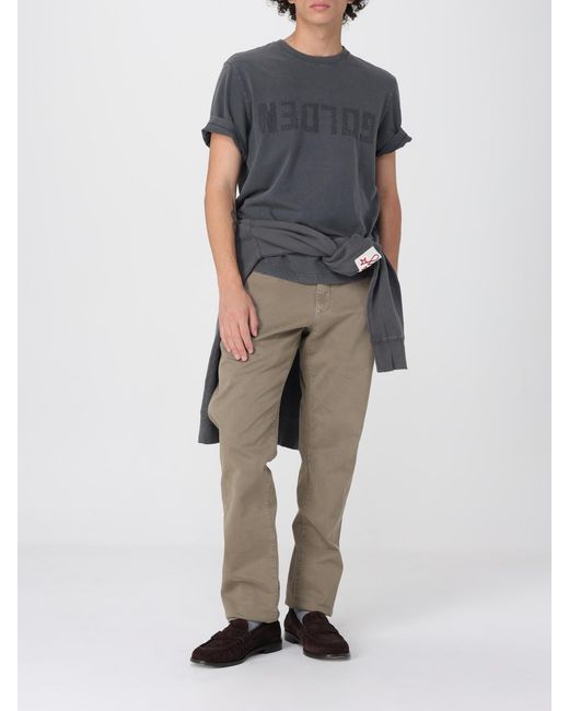 Golden Goose Deluxe Brand Gray Graphic Print T-Shirt for men