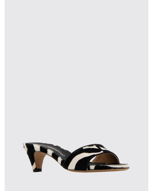 Ferragamo White Heeled Sandal